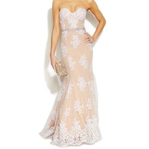 NWT strapless prom dress